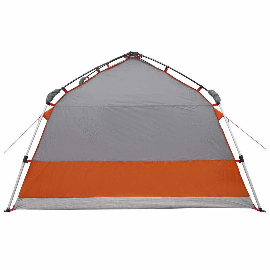 Instant Tent Water-resistant 4-persoons Grijs en Oranje
