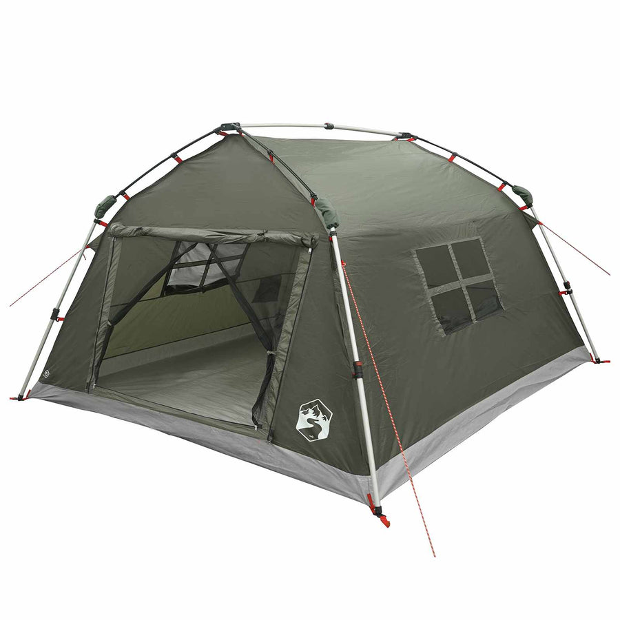 Instant Tent Water-resistant 4-persoons Legergroen