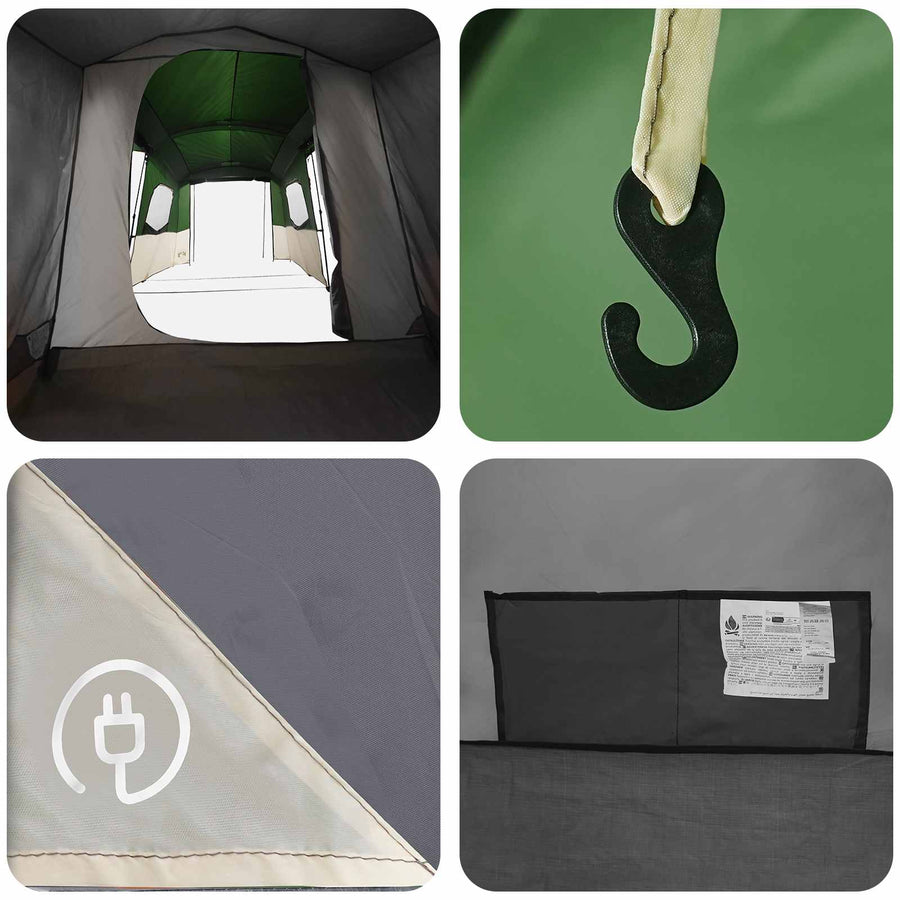 3-persoons 3-persoons Groen 185T Polyester met PU Coating