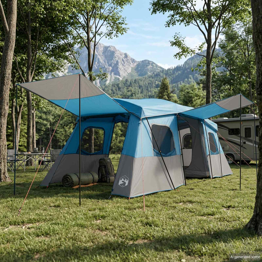 3-persoons 3-persoons Blauw 185T Polyester met PU Coating