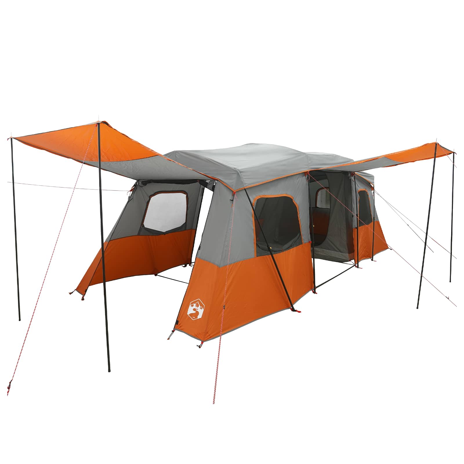 3-persoons Grijs en Oranje 185T Polyester met PU Coating