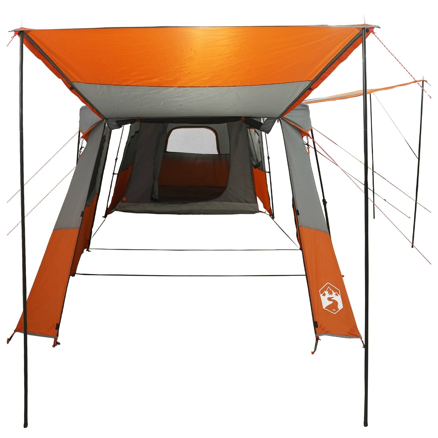 3-persoons Grijs en Oranje 185T Polyester met PU Coating