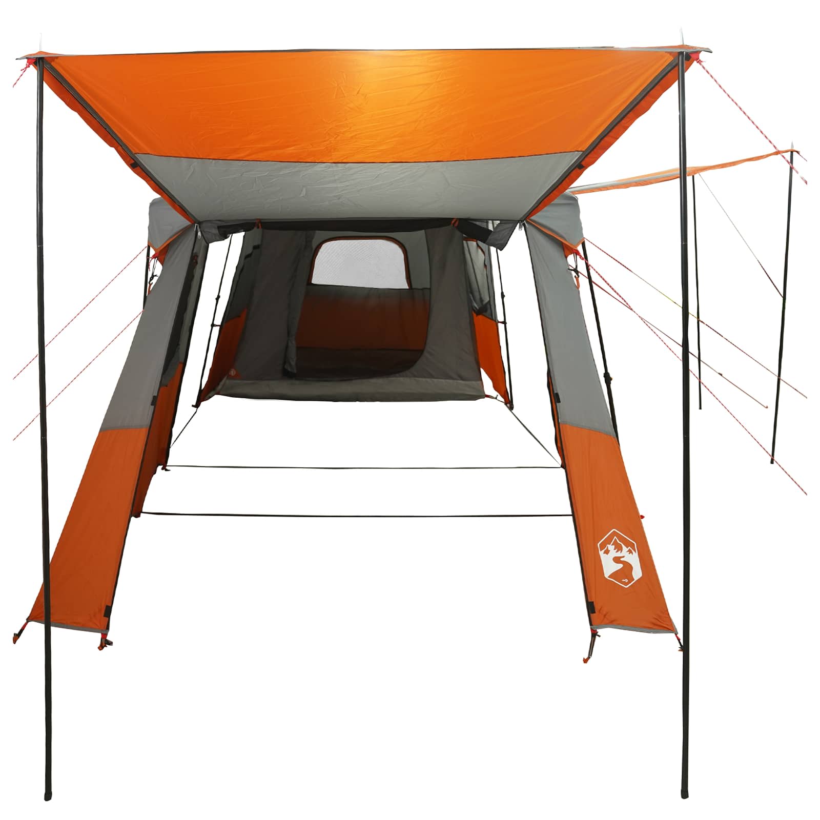 3-persoons Grijs en Oranje 185T Polyester met PU Coating