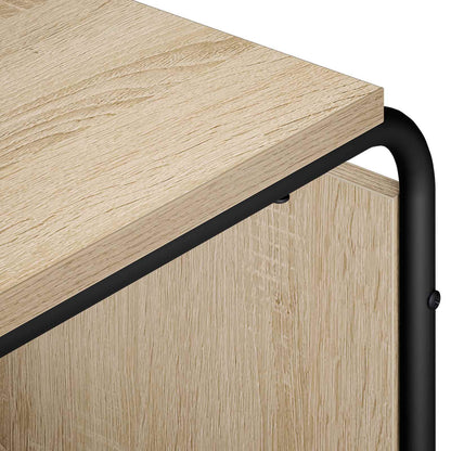 TV-meubel 80 x 36 x 45 cm Sonoma Eiken Bewerkt hout