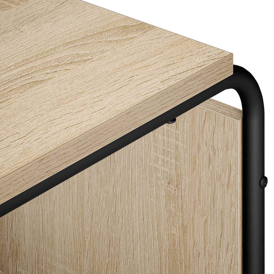 TV-meubel 80 x 36 x 45 cm Sonoma Eiken Bewerkt hout