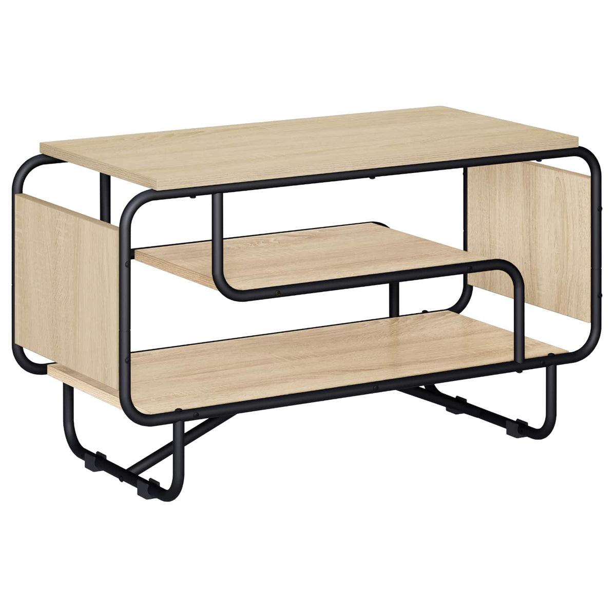 TV-meubel 80 x 36 x 45 cm Sonoma Eiken Bewerkt hout