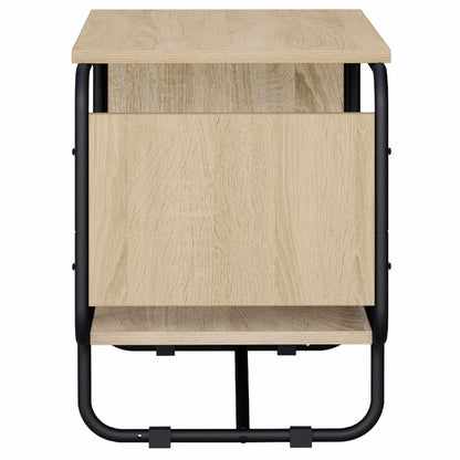 TV-meubel 80 x 36 x 45 cm Sonoma Eiken Bewerkt hout