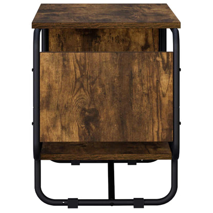 TV-standaard 80 x 36 x 45 cm Gerookt eiken Bewerkt hout