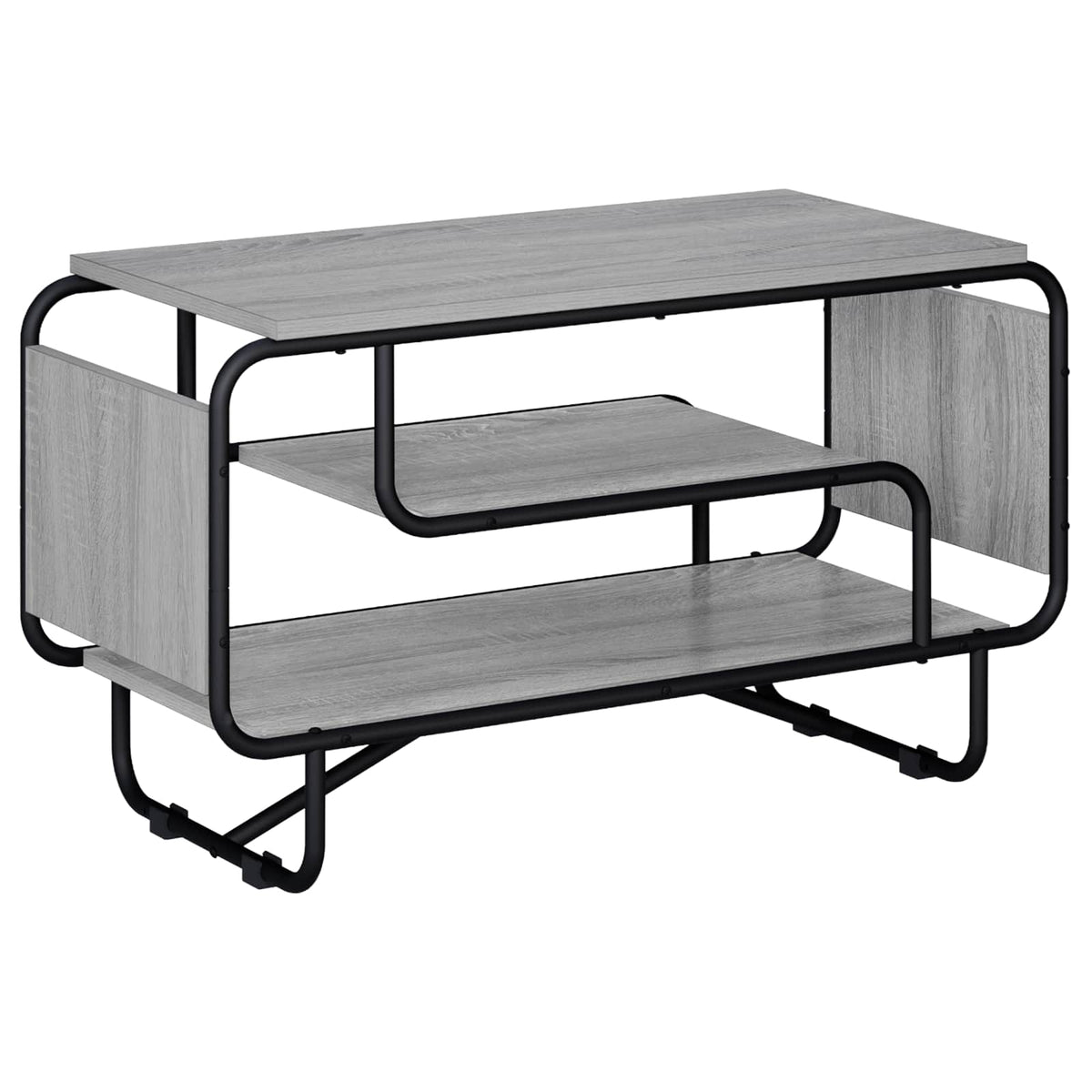 TV-standaard 80 x 36 x 45 cm Grijs Sonoma Bewerkt hout