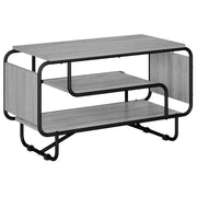 TV-standaard 80x36x45 cm grijs bewerkt hout
