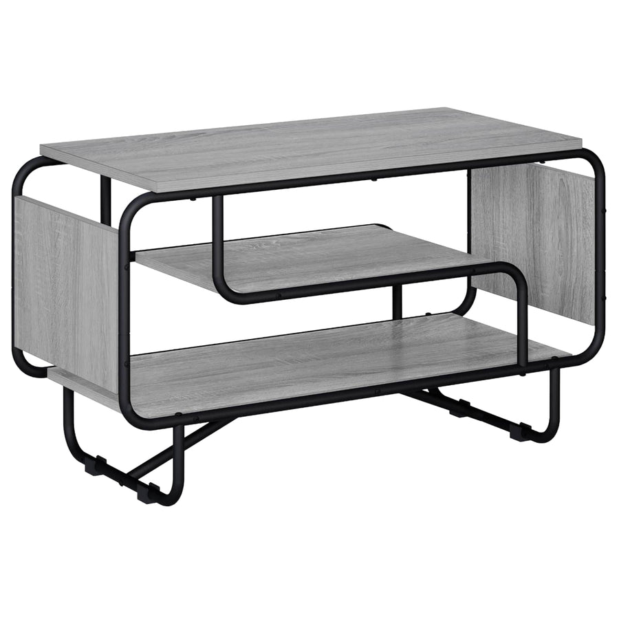 TV-standaard 80 x 36 x 45 cm Grijs Sonoma Bewerkt hout