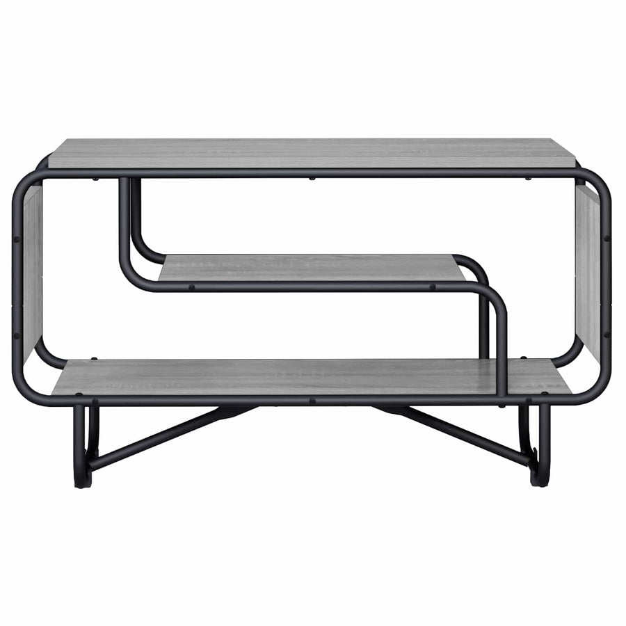 TV-standaard 80 x 36 x 45 cm Grijs Sonoma Bewerkt hout