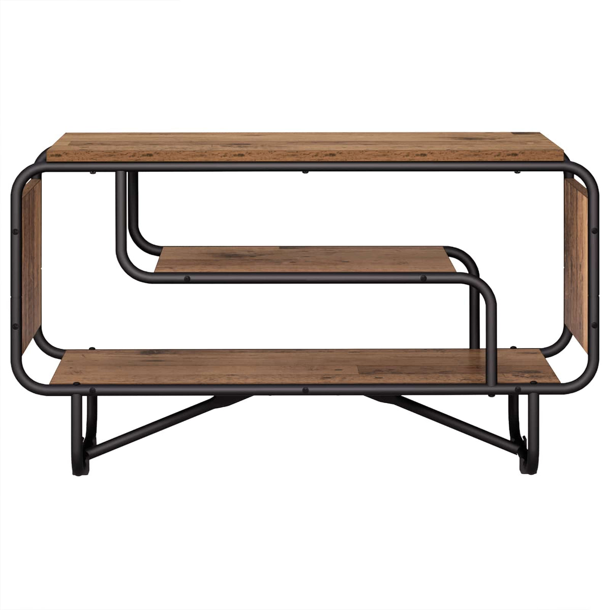 TV-standaard 80 x 36 x 45 cm Oud hout Bewerkt hout