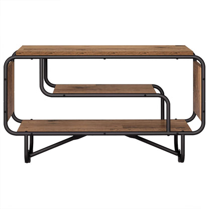 TV-standaard 80 x 36 x 45 cm Oud hout Bewerkt hout