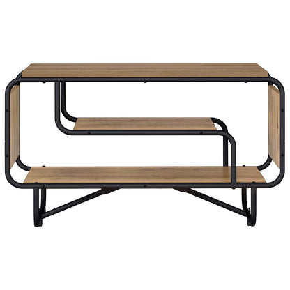 TV-standaard 80 x 36 x 45 cm Artisanaal eiken Bewerkt hout