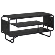 TV-standaard 98x36x45 cm zwart eiken bewerkt hout
