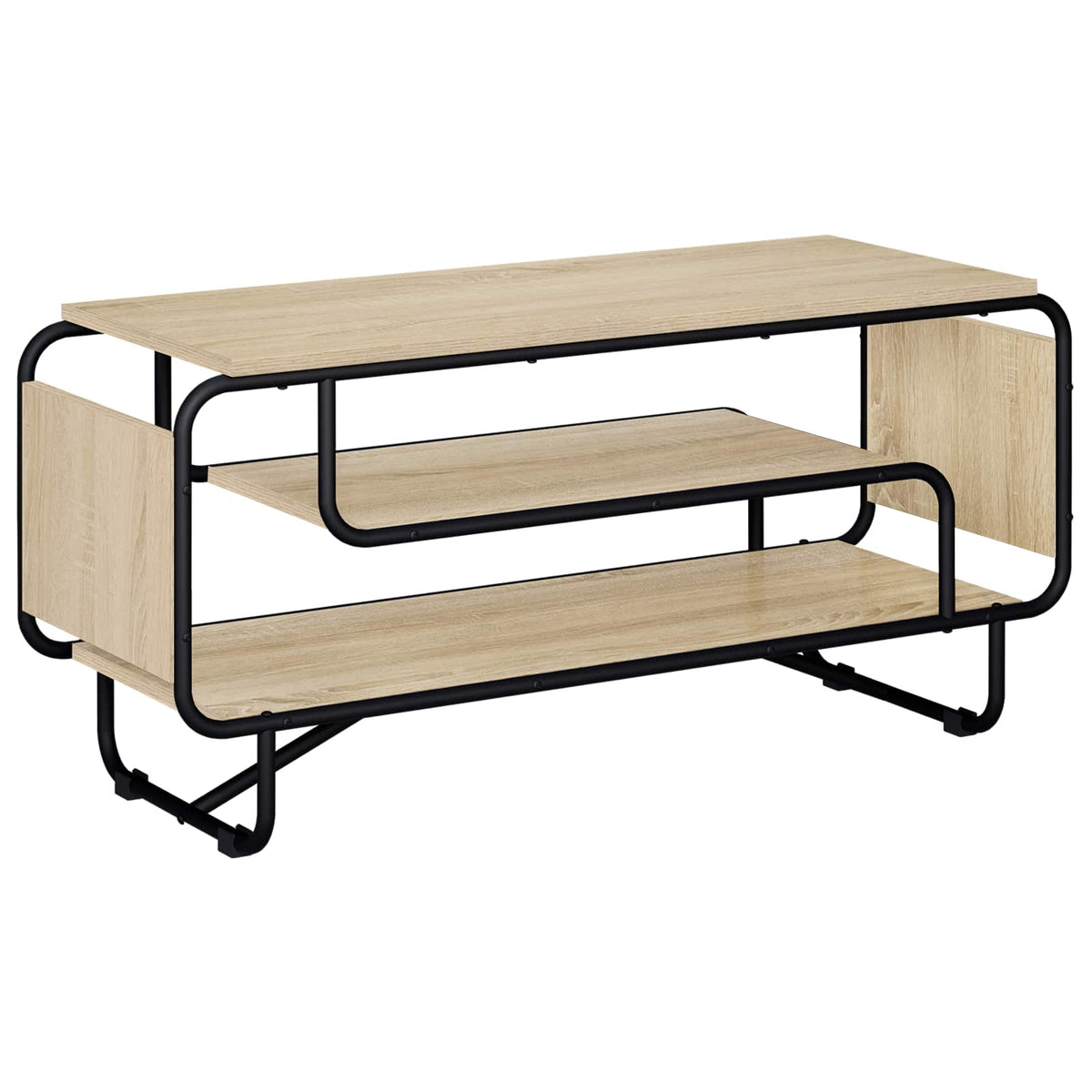 TV-standaard 98 x 36 x 45 cm Sonoma Eiken Bewerkt hout