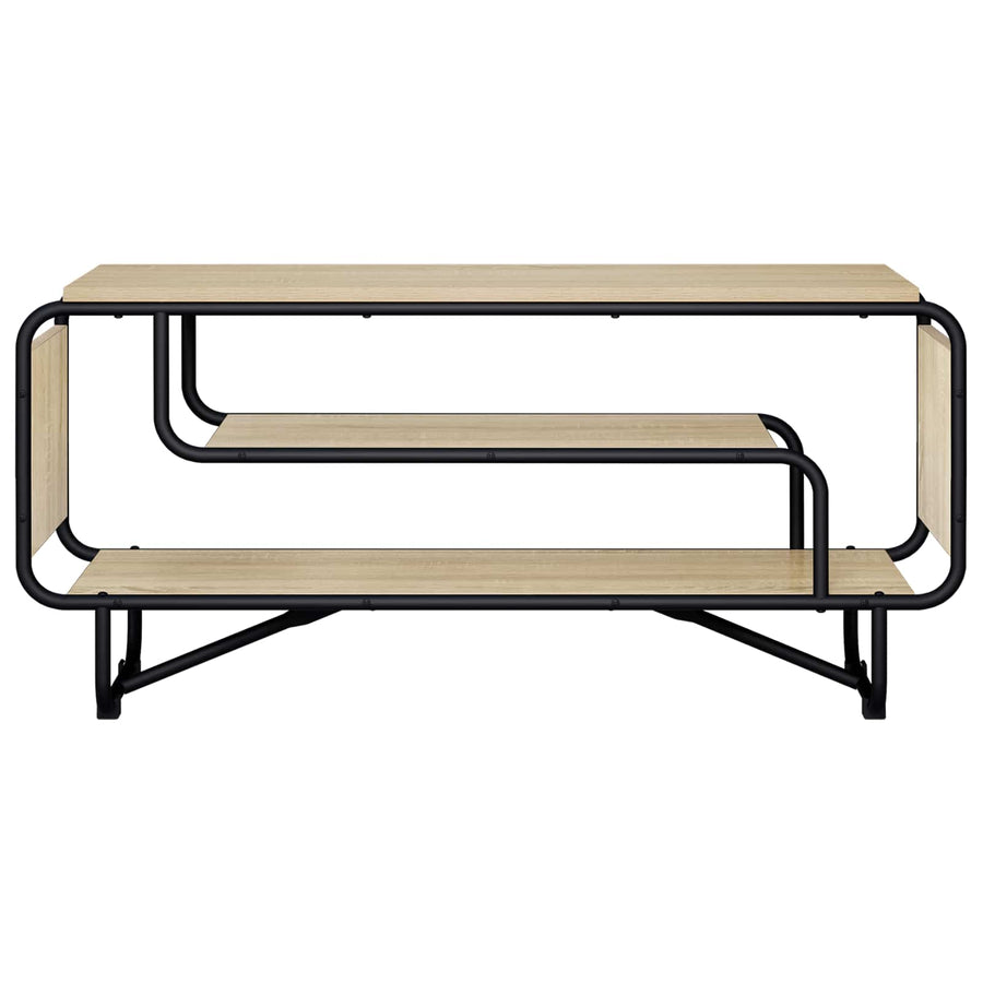 TV-standaard 98 x 36 x 45 cm Sonoma Eiken Bewerkt hout