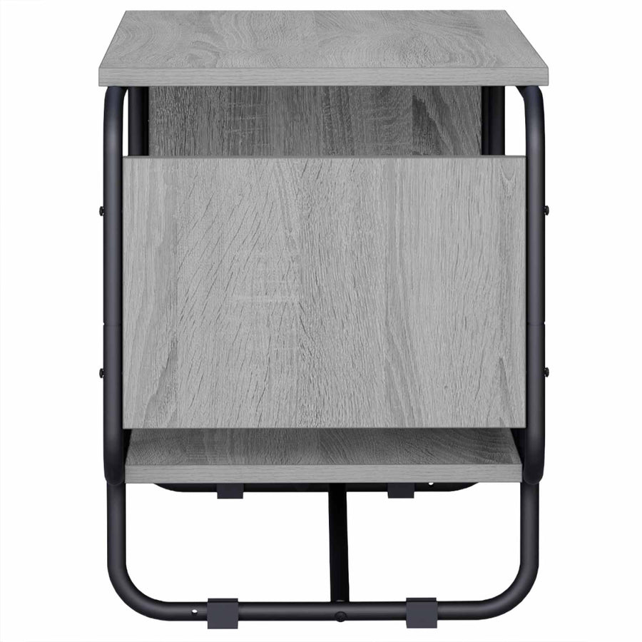 TV-standaard 98 x 36 x 45 cm Grijs Sonoma Bewerkt hout