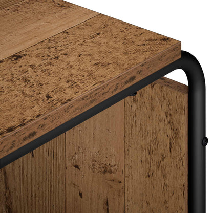 TV-standaard 98 x 36 x 45 cm Oud hout Bewerkt hout