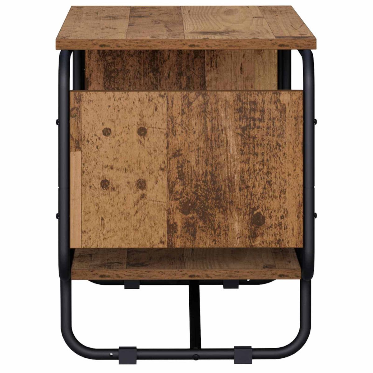 TV-standaard 98 x 36 x 45 cm Oud hout Bewerkt hout