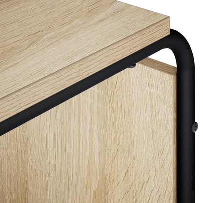 TV-standaard 140 x 36 x 45 cm Sonoma Eiken Bewerkt hout
