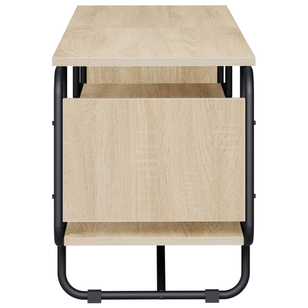TV-standaard 140 x 36 x 45 cm Sonoma Eiken Bewerkt hout