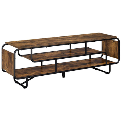TV-standaard 140 x 36 x 45 cm Gerookt eiken Bewerkt hout