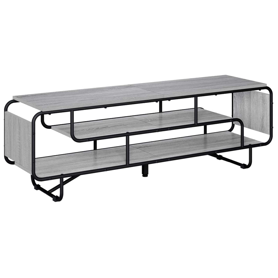 TV-standaard 140 x 36 x 45 cm Grijs Sonoma Bewerkt hout