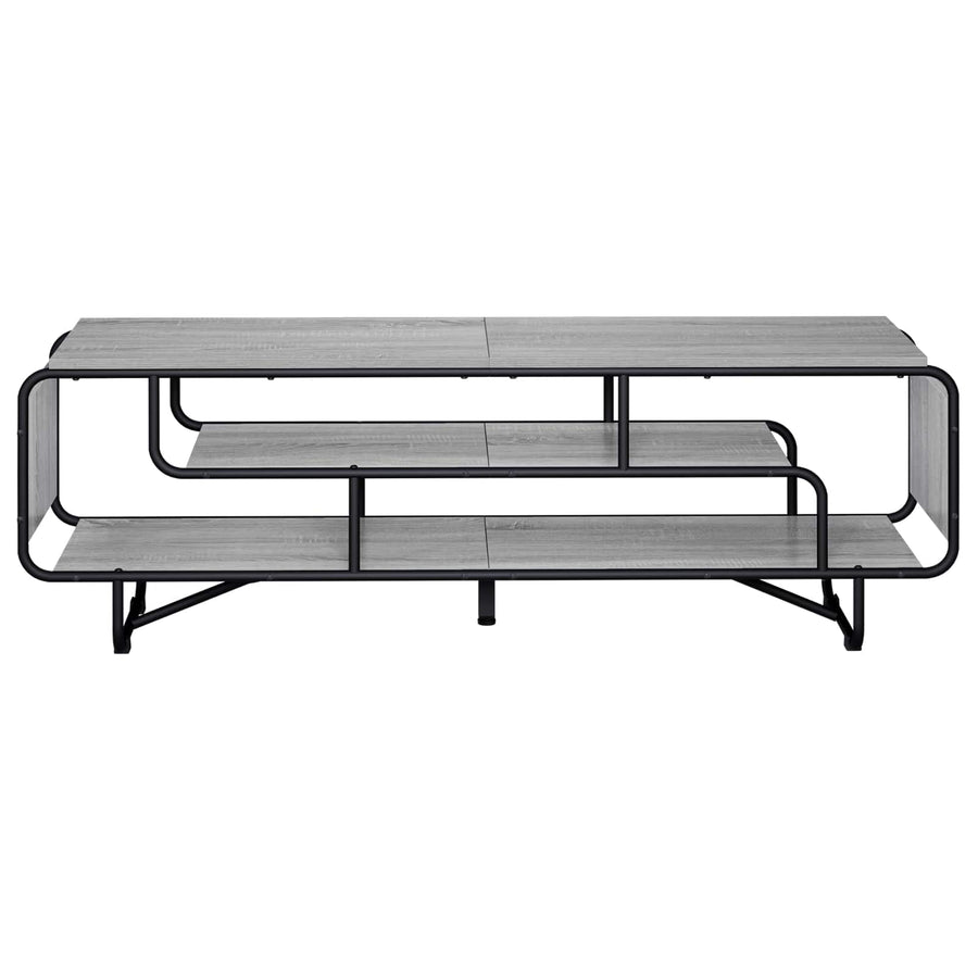 TV-standaard 140 x 36 x 45 cm Grijs Sonoma Bewerkt hout
