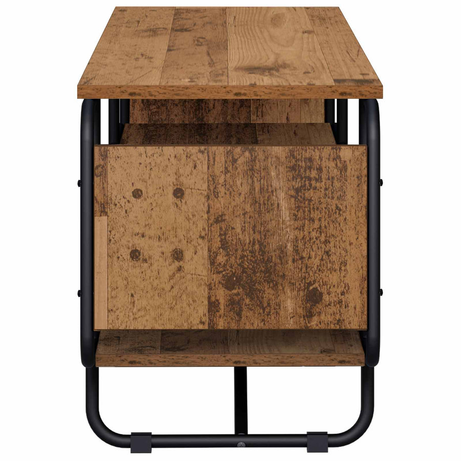 TV-standaard 140 x 36 x 45 cm Oud hout Bewerkt hout