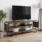 TV-standaard 180 x 36 x 45 cm Gerookt eiken Bewerkt hout