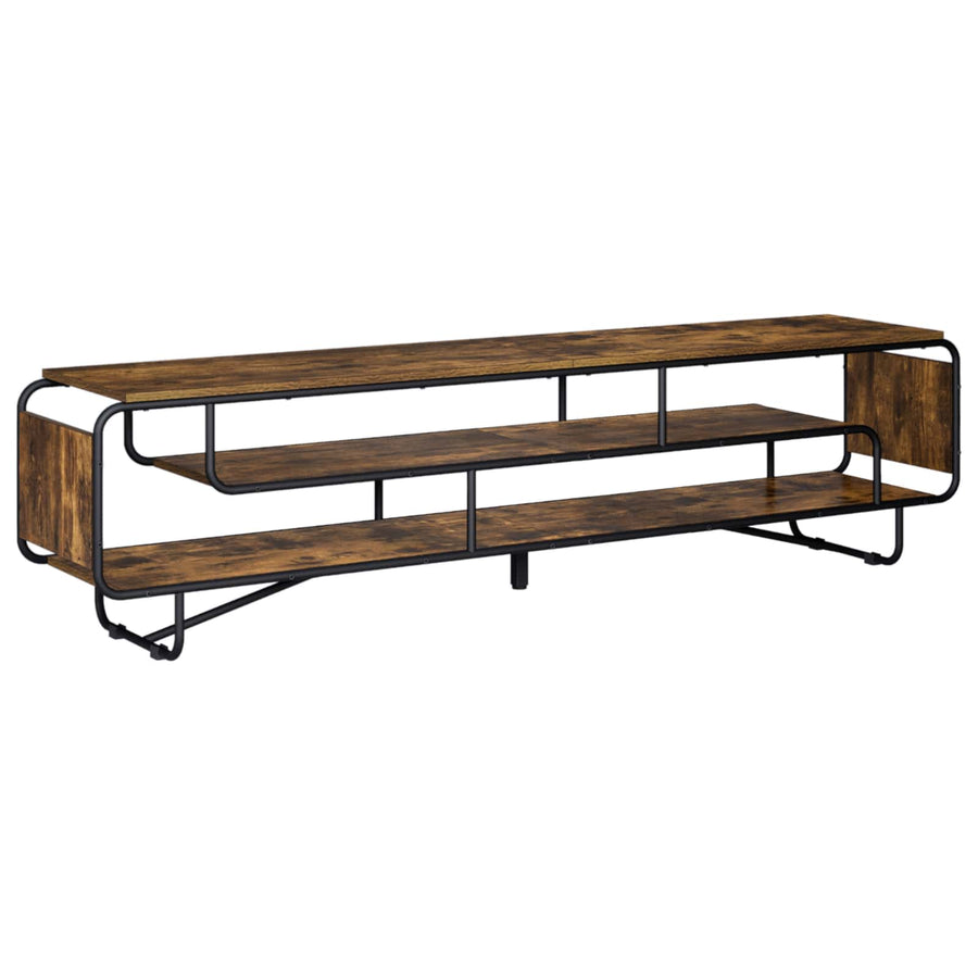 TV-standaard 180 x 36 x 45 cm Gerookt eiken Bewerkt hout