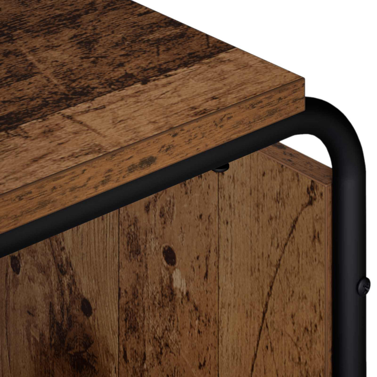 TV-standaard 180 x 36 x 45 cm Oud hout Bewerkt hout