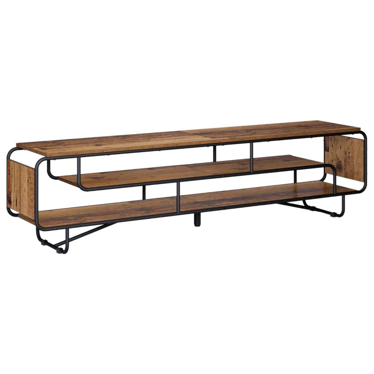 TV-standaard 180 x 36 x 45 cm Oud hout Bewerkt hout