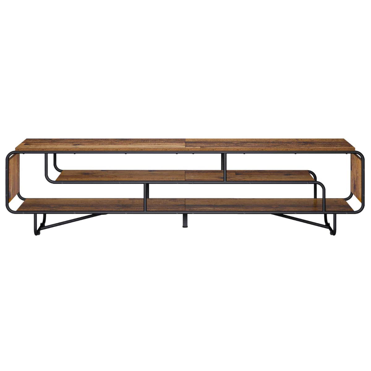 TV-standaard 180 x 36 x 45 cm Oud hout Bewerkt hout