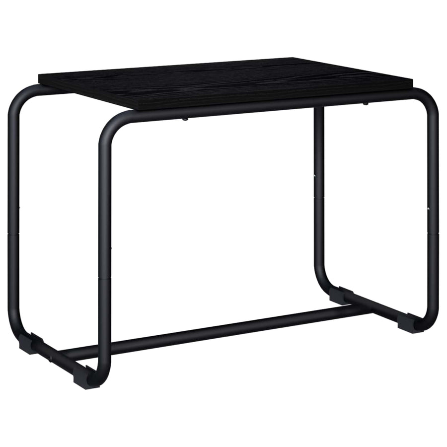 TV-standaard 60 x 35,5 x 42 cm Zwart eiken Bewerkt hout
