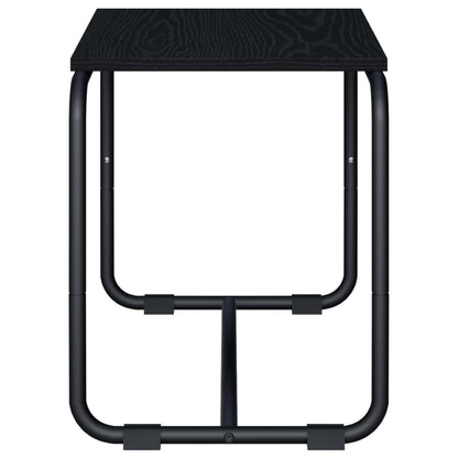 TV-standaard 60 x 35,5 x 42 cm Zwart eiken Bewerkt hout