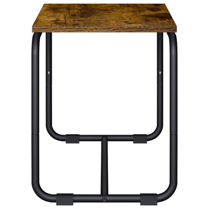 TV-standaard 60 x 35,5 x 42 cm Gerookt eiken Bewerkt hout