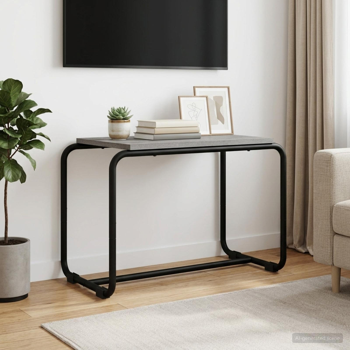 TV-standaard 60 x 35,5 x 42 cm Grijs Sonoma Bewerkt hout
