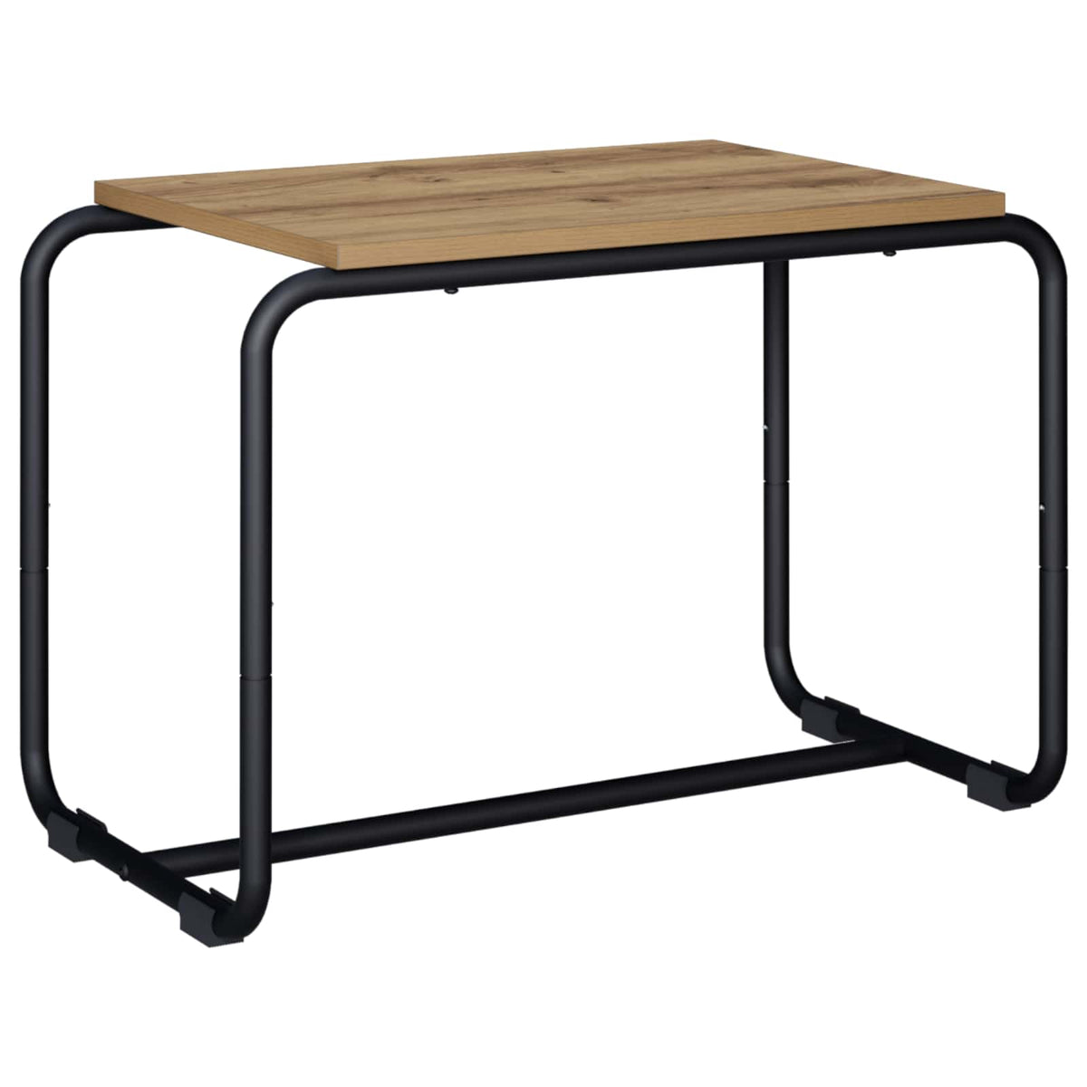TV-standaard 60 x 35,5 x 42 cm Artisanaal eiken Bewerkt hout