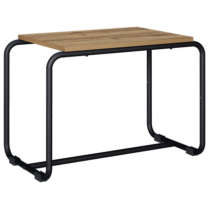 TV-standaard 60 x 35,5 x 42 cm Artisanaal eiken Bewerkt hout