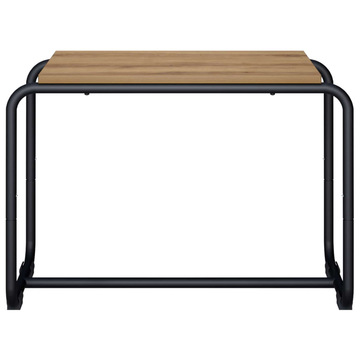 TV-standaard 60 x 35,5 x 42 cm Artisanaal eiken Bewerkt hout