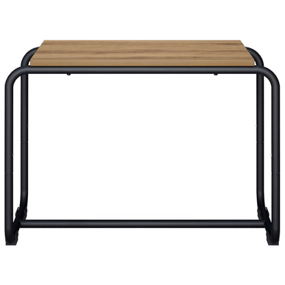 TV-standaard 60 x 35,5 x 42 cm Artisanaal eiken Bewerkt hout