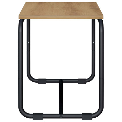 TV-standaard 60 x 35,5 x 42 cm Artisanaal eiken Bewerkt hout