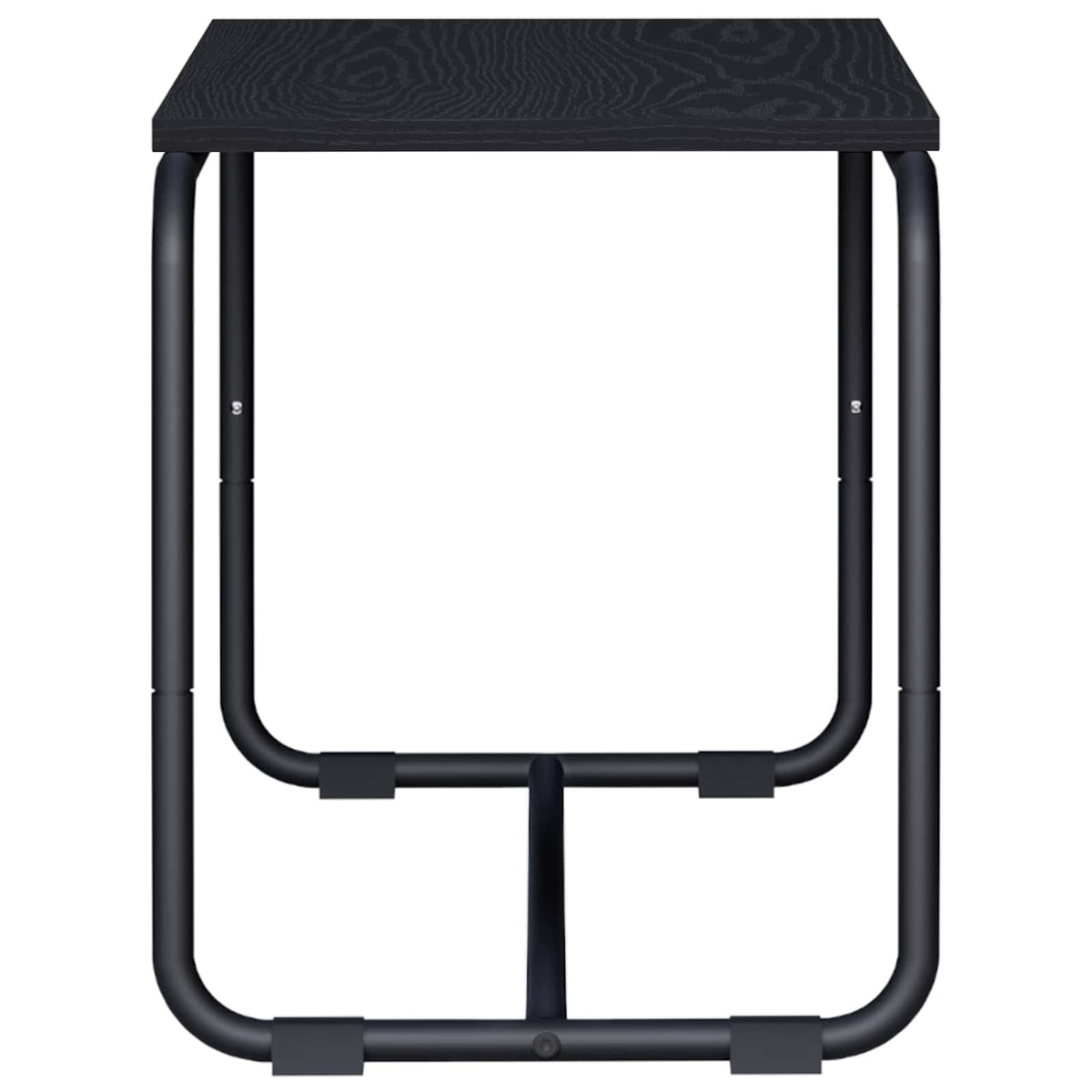 TV-standaard 80 x 35.5 x 42 cm Zwart eiken Bewerkt hout
