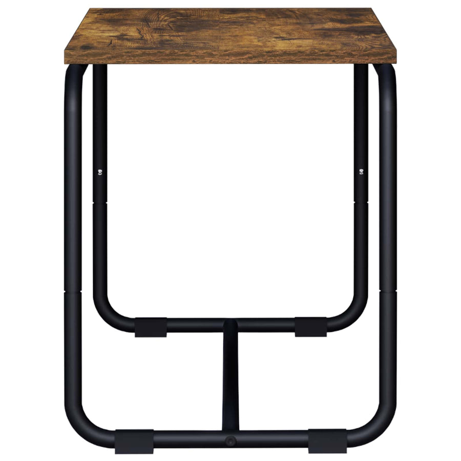TV-standaard 80 x 35.5 x 42 cm Gerookt eiken Bewerkt hout