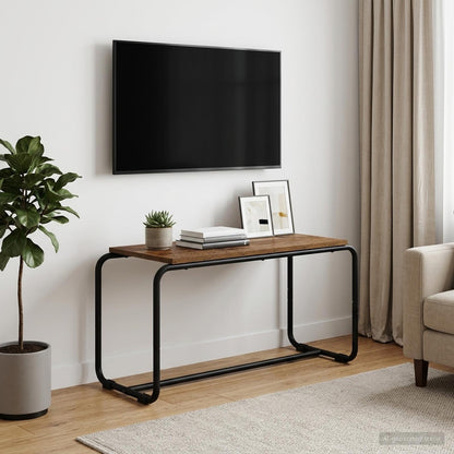 TV-standaard 80 x 35.5 x 42 cm Oud hout Bewerkt hout