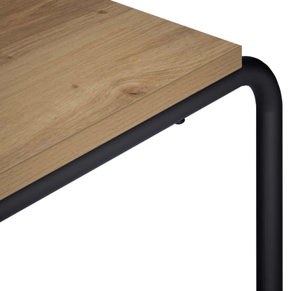 TV-standaard 80 x 35.5 x 42 cm Artisanaal eiken Bewerkt hout