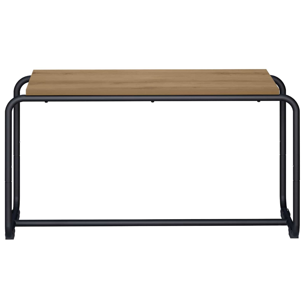 TV-standaard 80 x 35.5 x 42 cm Artisanaal eiken Bewerkt hout